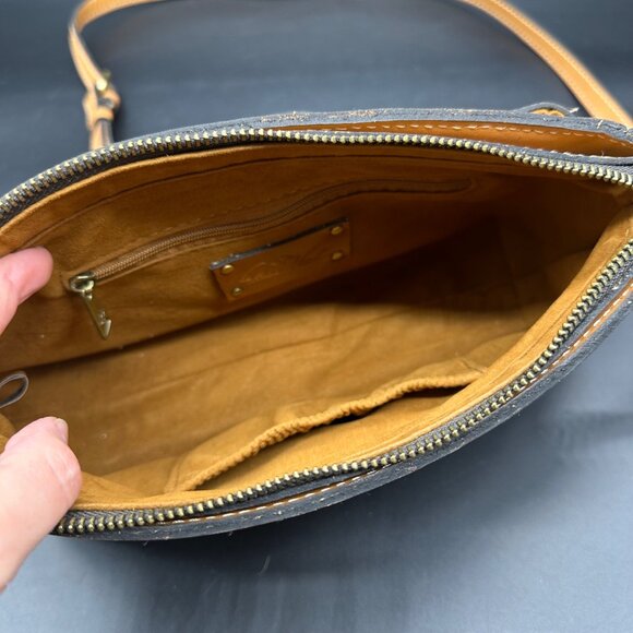 Patricia Nash Purse Leather Crossbody Bag Wallet Set Hazelnut Tan Handbag - Picture 6 of 16